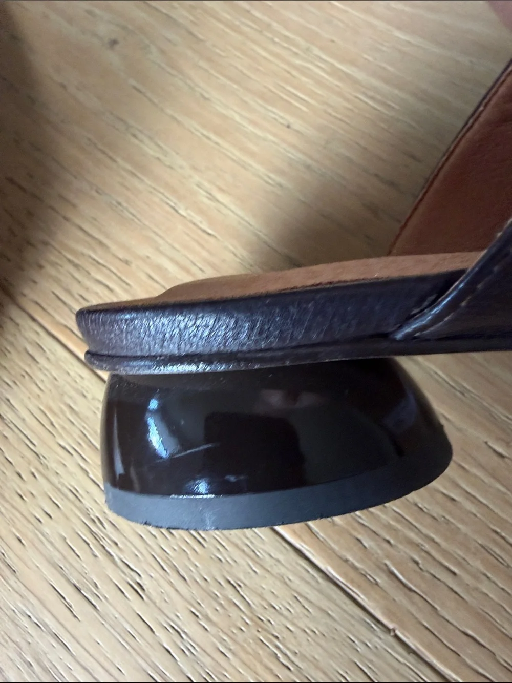 Anthropologie Women’s  Pointed Leather Mules in Dark Brown